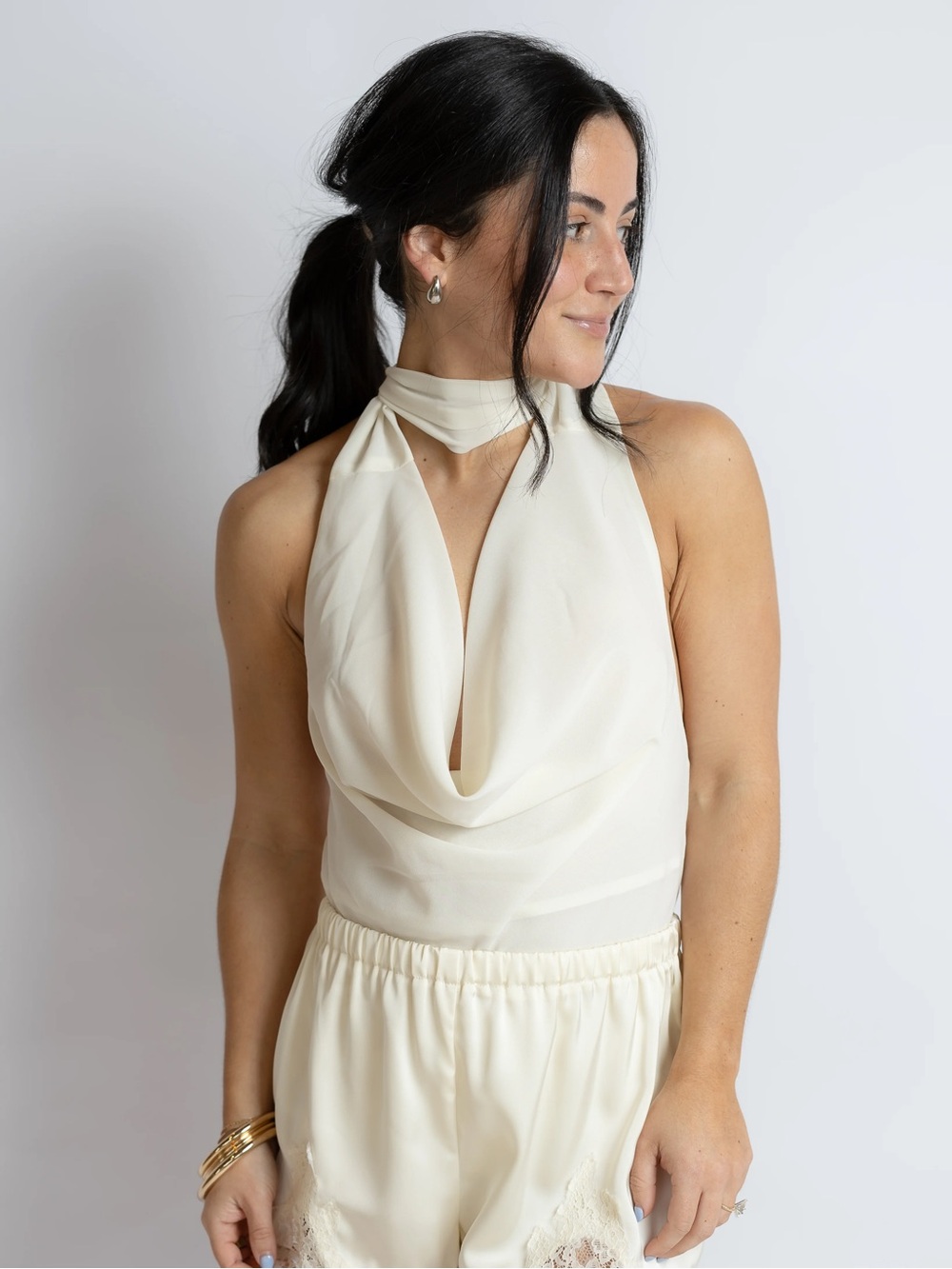 Tied Together Scarf Top